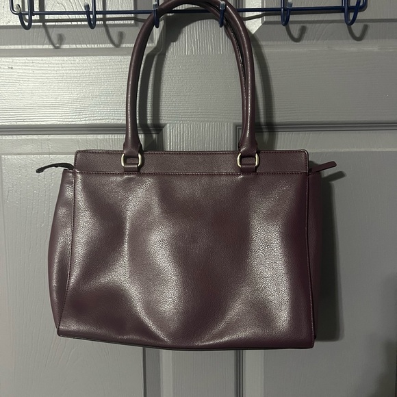 Kate Spade shoulder bag. Plum colored. Gently used. - Picture 2 of 6